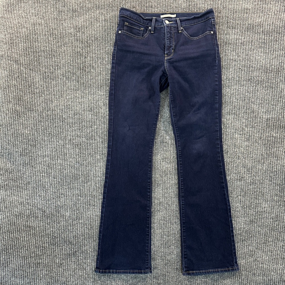 Levis 315 Shaping Bootcut Jeans Size 30 Dark Wash Blue Stretch Denim Womens